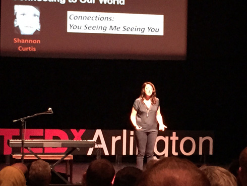 shannon curtis speaking at TEDx Arlington